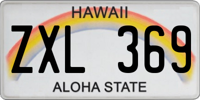 HI license plate ZXL369