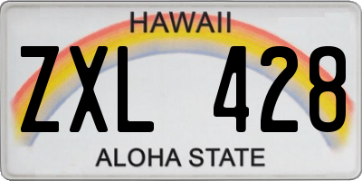 HI license plate ZXL428