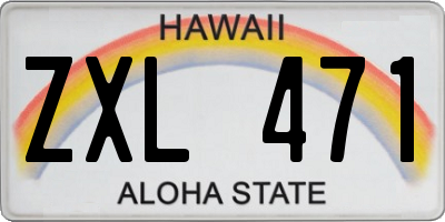 HI license plate ZXL471