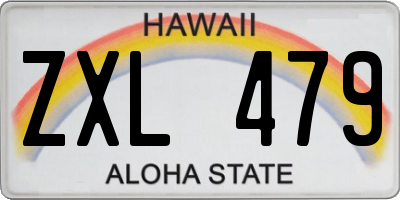 HI license plate ZXL479