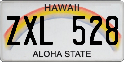 HI license plate ZXL528