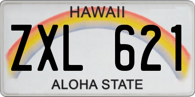 HI license plate ZXL621