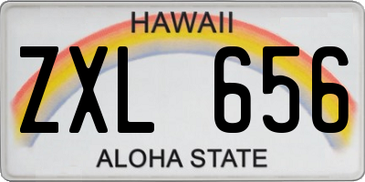 HI license plate ZXL656