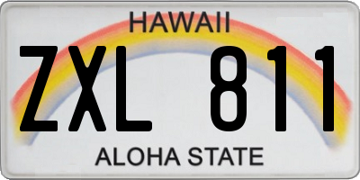 HI license plate ZXL811
