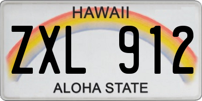 HI license plate ZXL912