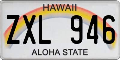 HI license plate ZXL946