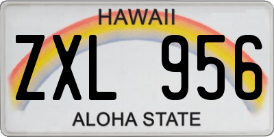 HI license plate ZXL956