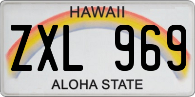 HI license plate ZXL969