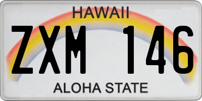 HI license plate ZXM146