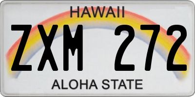 HI license plate ZXM272