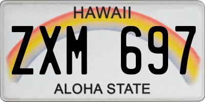 HI license plate ZXM697