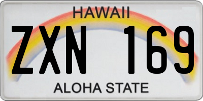 HI license plate ZXN169