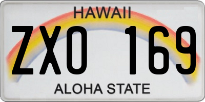 HI license plate ZXO169