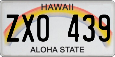 HI license plate ZXO439