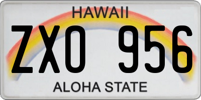 HI license plate ZXO956