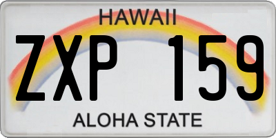 HI license plate ZXP159