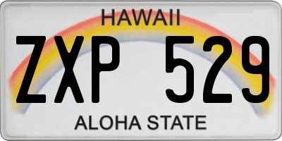 HI license plate ZXP529