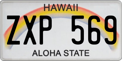 HI license plate ZXP569