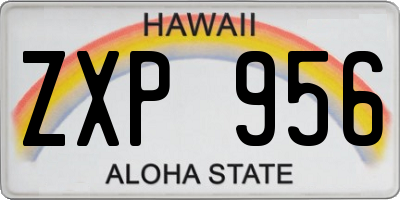 HI license plate ZXP956