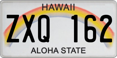 HI license plate ZXQ162