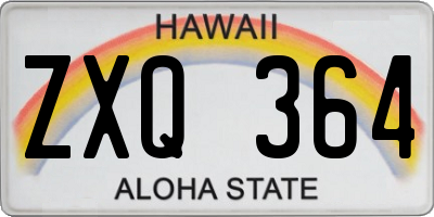 HI license plate ZXQ364