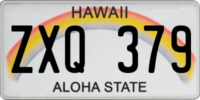 HI license plate ZXQ379