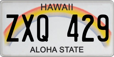 HI license plate ZXQ429