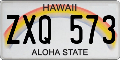 HI license plate ZXQ573
