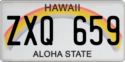 HI license plate ZXQ659