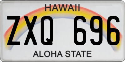 HI license plate ZXQ696
