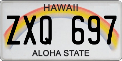 HI license plate ZXQ697