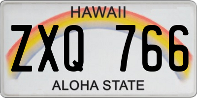 HI license plate ZXQ766