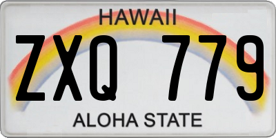 HI license plate ZXQ779