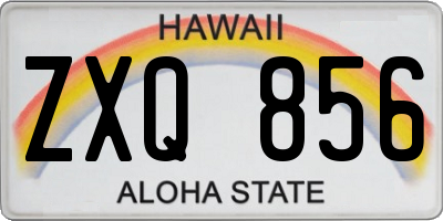 HI license plate ZXQ856