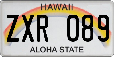 HI license plate ZXR089