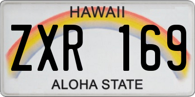 HI license plate ZXR169