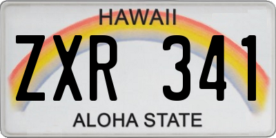 HI license plate ZXR341
