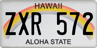 HI license plate ZXR572