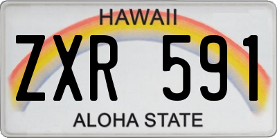 HI license plate ZXR591