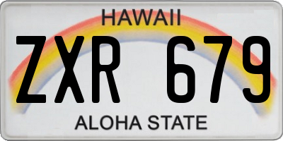 HI license plate ZXR679