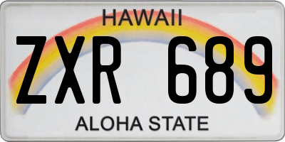 HI license plate ZXR689