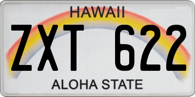 HI license plate ZXT622