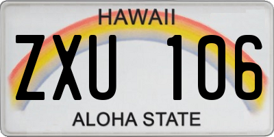 HI license plate ZXU106