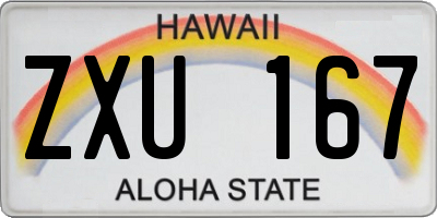 HI license plate ZXU167