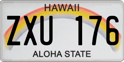 HI license plate ZXU176