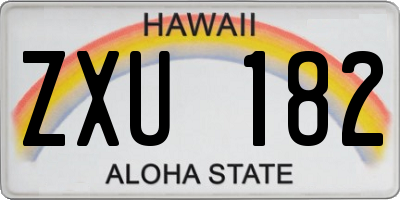 HI license plate ZXU182