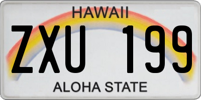 HI license plate ZXU199