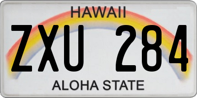 HI license plate ZXU284