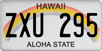 HI license plate ZXU295