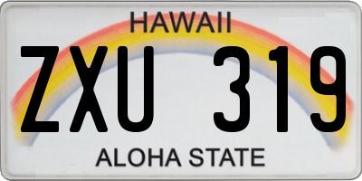 HI license plate ZXU319